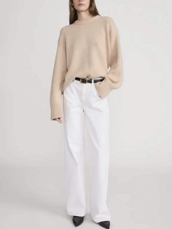 Frame Denim Denim - NWT Frame 30 The Stroll Mid-Rise Wide-Leg Jeans, Au Natural Clean